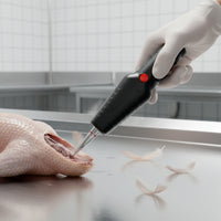 Easy to Use Electric Poultry Plucker Powerful Engine Automatic Chicken Plucker Tool Stainless Steel Head Handheld Feather Remover Waterproof for Farmers, Butchers, Farm, Kitchen, Restaurant