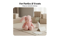 Bow Tie Bunny Soft Cozy and Snuggly Bunny Soft Toy High-Quality Textile Hare Stuffed Animal for Young Children, Infants, Birthday Gift, Wedding Favor