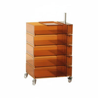 Mobile with casters Rotating Tiered Cabinet Space-Saving Design Narrow Rolling Cart Multi-Purpose Organizer Unit for cosmetics Professionals, Students, Homeowners, Bathroom, Hair Salon, Small Spaces, Dorm Room