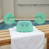Inflation-without Baby Chest Buoyancy Aid with Arm Wings Leak-Proof Infant Swim Band with Arm Bands Pearl Foam Core Swimming Aid Skin-Friendly Material for Toddlers