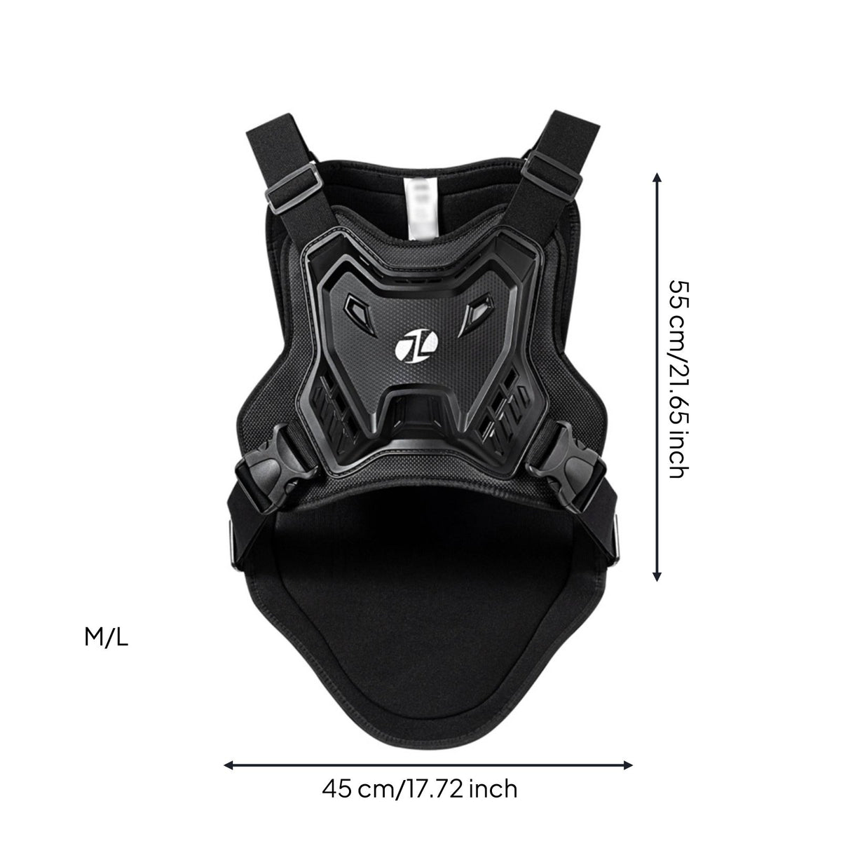 Anti-Fall Motocross Safety Vest Vest Shock Protection Motorcycle Protective Vest Padded Chest Back Protector Breathable Mesh for Riders, Away from-Road