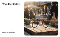 Clay Wire Cutter Easy to Operate Wire Clay Cutter Sturdy Pottery Trimming Tool for Hobbyists, Art Students, DIY Projects, Workshop, Home