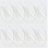 8 Pieces Circular Transparent Round Acrylic Sheets Flat Clear Acrylic Circles Lightweight Base Scratch-Resistant for Bakers, Engraving, Cake Decoration