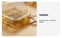 Multi-Compartment Box Portable Medication Container Compact for Gym, Patients