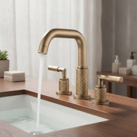 3 Hole Washroom Faucet Deck Mounted Tap Modern Hardware for Washroom