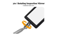 Vehicle Undercarriage Mirror Anti-Slip Handle Illuminated Lighted Inspection Mirror Portable Sturdy Stainless Steel