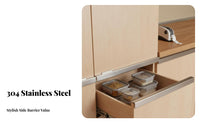 2 Pieces Stainless Steel Drawer Protector Rustproof Cabinet Door Edges Protectors for Kitchen, Under Sink, Lavatory