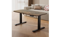 Height Adjustable Table Triangular-Base Feet Electric Standing Desk Control Panel Rectangular Standing Desk for Home