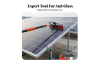 Photovoltaic Panel Cleaning Brush Adjustable Angle Head Photovoltaic Panel Washing System Sturdy Bristles Telescopic Cleaning Brush Set