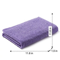 Highly Absorbent Microfibre Cloth with Locked Border, Microfibre Cleaning Cloth 30cm x 30cm Pack of 5, Car Cleaning Products for Kitchen Use