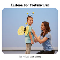Fluttery Costume Attachments Lightweight Bumblebee Costume Appendages Eye-Catching Design for Children, Cosplayers, School Plays, Halloween