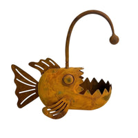 Metal Fishes Planter Novelty Fishes Planter Whimsical Plant Holder for Gardeners, Patio