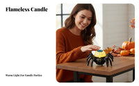 12 Pieces arachnidShaped Tea Light Reusable Spooky Decor for Haunted House Setup