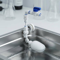 Automatic Water Refill Control Mechanism Float Control Mechanism with 1/4-Inch Connection Right-Angle for Tea Table