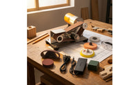 Belt Sander with Polishing Wheel Allmulti-Purpose Mini Belt Sander Blade Honing Tool Compact Tool Portable for Hobbyists