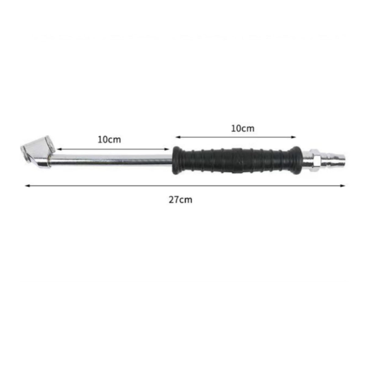 Easy to Use Double Head Tire Inflator Nozzle Long-Lasting Alloy Construction Tire Air Chuck for Truck Drivers, Cyclists, Roadside Emergency