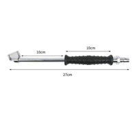 Easy to Use Double Head Tire Inflator Nozzle Long-Lasting Alloy Construction Tire Air Chuck for Truck Drivers, Cyclists, Roadside Emergency