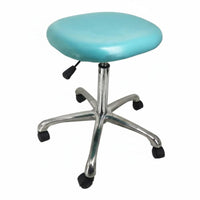 360-Degree Swivel Adjustable Therapist Stool 5-Point Base Adjustable Wheeled Stool Padded Cushion Rolling Seat Backless Design for Medical Professionals, Laboratory Technicians, Rehabilitation Facility, Hospital, Laboratoryoratory, Workshop