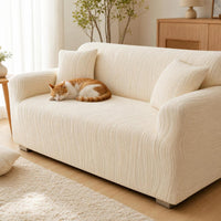 Couch Cover with Cushion Cover Stretch Sofa Slipcover Removable for Home