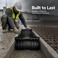 Steel Edge Back-Adhered Rubber Waterstop for Hydraulic Engineering