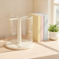 Figure Display Case with Hanger Clear Rotating Display Case Dustproof Showcase for Shelves