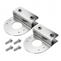 2 Pieces No-Drill Underwater Light Bracket Direct Install Clamp-Style Mounting Bracket 1.5 Mm Thick Hardware for Water Feature