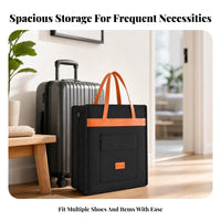 Front Pocket Travel Shoe Bag Multiple Pockets Trolley Sleeve Shoe Bag Portable