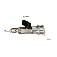 Sturdy Metal Build Pressure Washer Quick Coupler Washer Adapter Valve Leak Secure Connection High Pressure Hose Connector for Car Wash, Garage