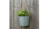 Metal Wall Planter Vintage Design Wall Hanging Planter Bucket Indoor Outdoor Use Garden Decor for Patio