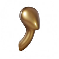 Wall-Mounted Mannequin Head Molded Wall-Attached Mannequin Head Curved Neck