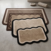 Diatomaceous Earth Bathroom Mat Quick Dry Absorbent Non-Slip Mildew Resistant Floor Mat