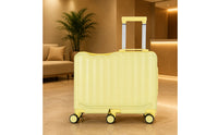Telescopic Handle Children's Suitcase Zipper Closure Hard-Shell Suitcase