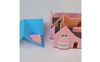 1/64 Model Villa Mini Villa Model Decorative Dollhouse for Collectors, Hobbyists