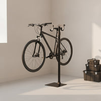Space-Saving Floor Bike Rack with Adjustable Hooks Upright Vertical Bike Stand Heavy Duty Cycle Storage Rack Portable for Cyclists, Indoor, Garage, Apartment