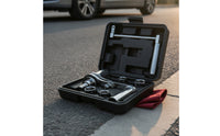 Lug Wrench with Storage Case Compact Tire Wrench Kit Tool Heavy-Duty High Rotational Force for Drivers, Roadside Emergencies
