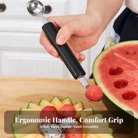 Fruit Sphere Er Easy to Clean Double-Headed Fruit Sphere Er Fruit Sphere Spoon Long-Lasting Stainless Steel Ice Cream Ladle