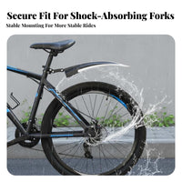 Front Rear Bike Mudguard Cycle Mud Flaps Adjustable Mountain Bike Splatter Guard for Trail Riding