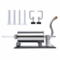 Easy to Operate Manual Sausage Stuffer Food Grade Material Stainless Steel Sausage Machine Sturdy and Long-Lasting for Butcher Shop