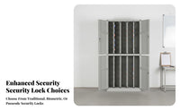 Key Management Cabinet Reliable Lock Options Wall-Mounted Key Cabinet Lockable Lockbox for Property Managers, Hotel Repair Shop, School, Hospital