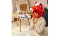 Soft Horse Head Hat Photo Prop   Warm and Thick Animal Costume Headpiece for Adults, Teens, Photoshoots, Parties, Halloween