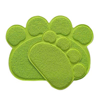 Paw Print Cat Litter Mat, Non-Slip & Leak-Proof Pet Litter Trapper Pad