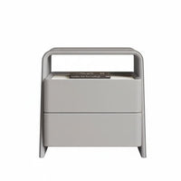 Modern Design Single-Drawer End Table Minimalist aesthetic Nightstand Luxury Feel Bedside Cabinet Storage Solution for Apartment Dwellers, Homeowners, Students, Guest Room, Hotel, Entryway, Office