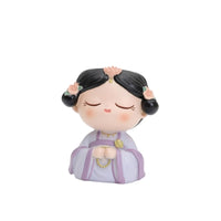 Tabletop Candle Holder Figurine Cute Girl Figurine with Candle Cup Compact Decor Accent Charming for Desk, Bedroom