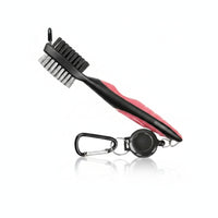 Long-Lasting Golf Club Brush with Retractable Cord Lightweight Golf Club Cleaning Brush Ergonomic Sturdy for Golfers