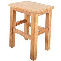 Solid Wood Square Stool for Home, Living Room, Dining, School, Hospital