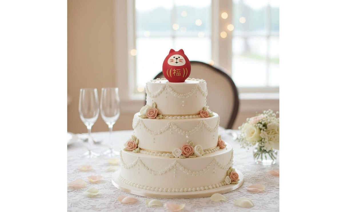 Everyday Japanese Aesthetic Wedding Cat Cake Topper Japanese Inspired Cat Couple Figurine Detailed Craftsmanship Resin Kitty Couple Compact Size for Newlyweds