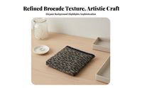 Chinese Brocade Pouch Portable Chinese Silk Brocade Purse Versatile Storage Self-Closing Jewelry Bag for Women, Collectors, Gifting, Daily Use, Travel