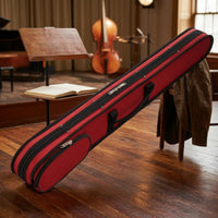 2 Pieces Padded Cello Bow Case Zippered Double Bass Bow Case Slim Portable for Musicians