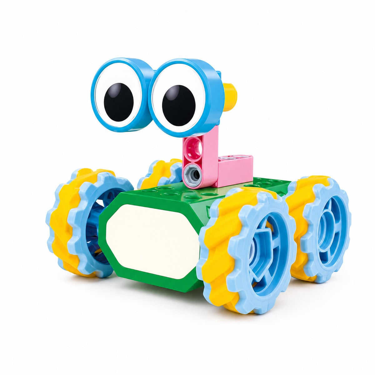 Brightly Colored Motorized Block Set Programmable STEM Robot Kit Educational Toy