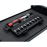11 Pieces Portable Case Ratchet Tension Wrench High Accuracy Hand Tool Two-Way Range Scale for Garage